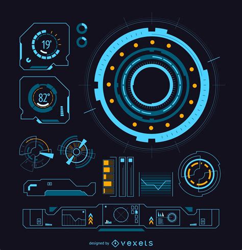 futuristic vector art